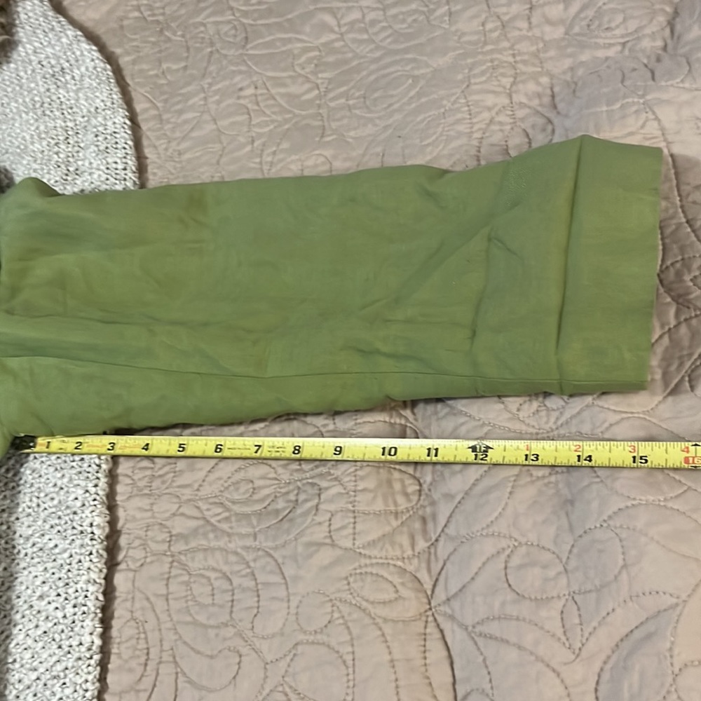 New York & Company Woman’s Chartreuse Linen Blend Notched Collar Boxy Blazer 14 - Picture 10 of 11